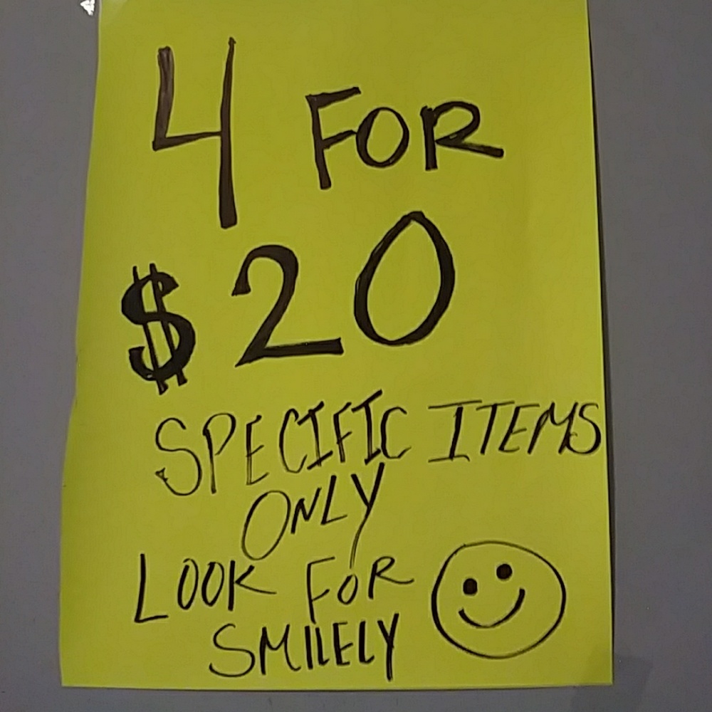 ☺4 ITEMS/ FOR 💲20☺